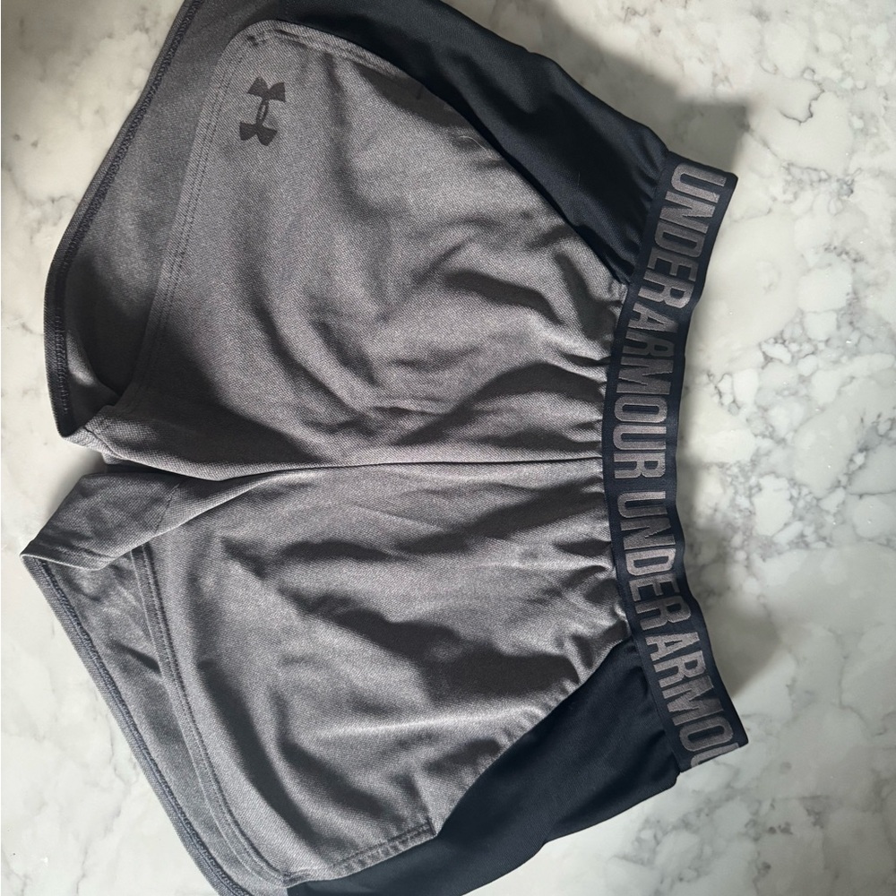 Under Armour Gray and Black Athletic Shorts